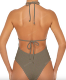 Butt'r Up One-Piece Halter Neck Swimsuit