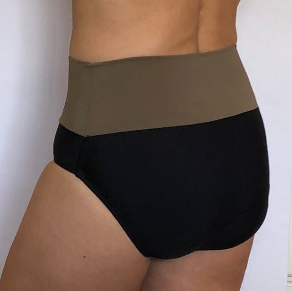 Butt'r Up™ Designs Butt-Lift Retro Fold-Over Bathing Suit Bikini Botto